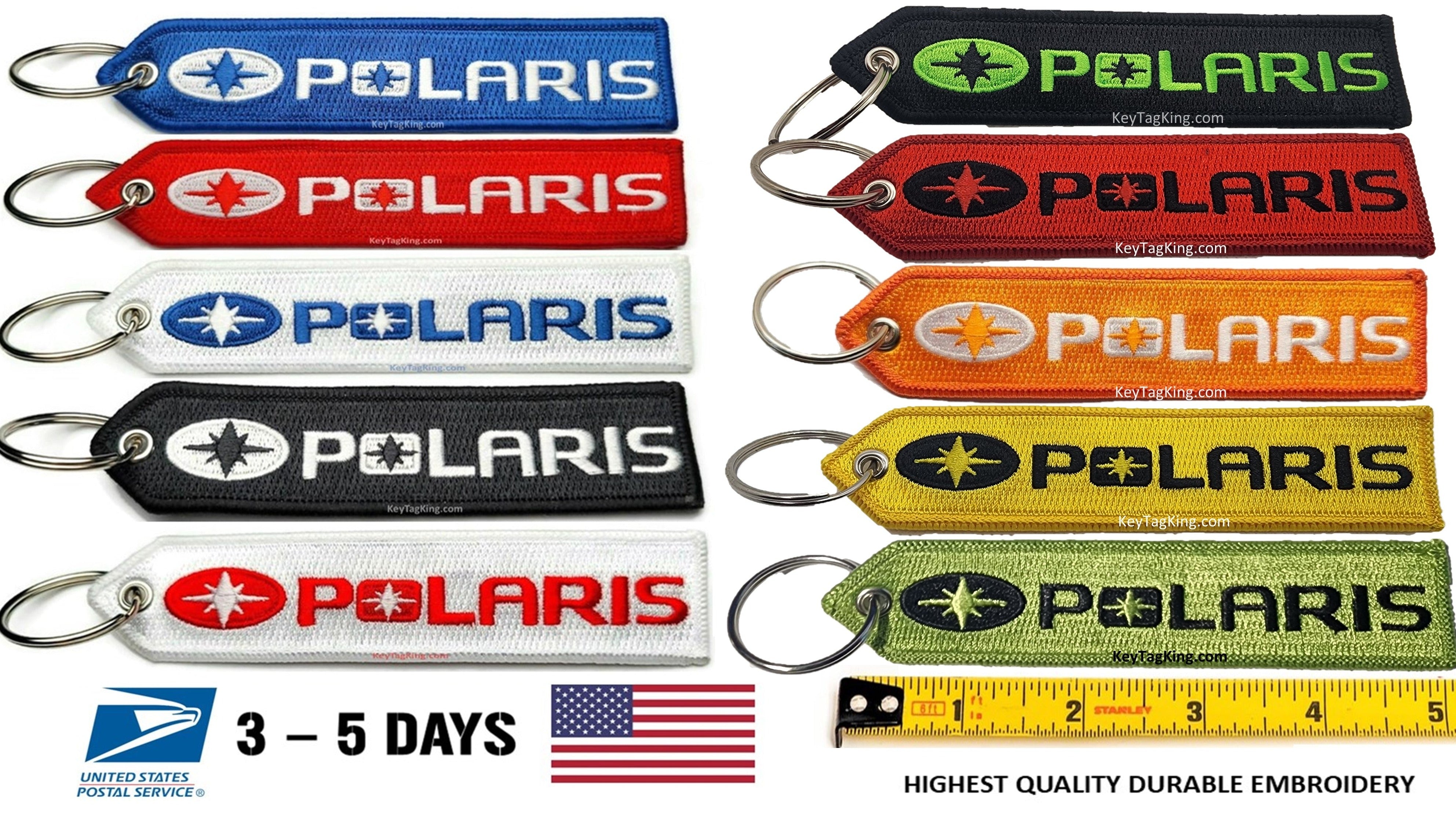Polaris Off road Snow GEM Slingshot ATV Keychain Highest Quality Doubl