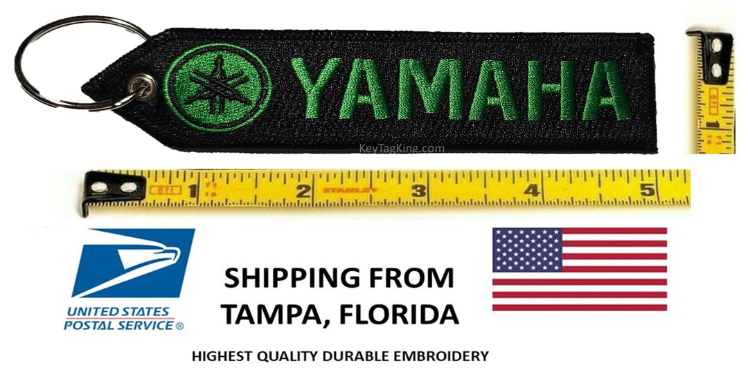 Yamaha Motorcycle 1 PC Keychain Highest Quality Double Sided Embroider Fabric, exclusive product