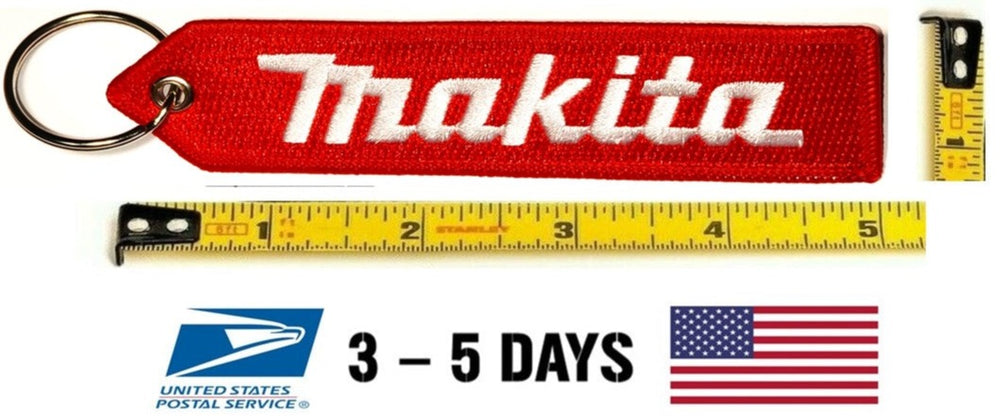 Makita Tools Construction Keychain Highest Quality Double Sided Embroider Fabric, exclusive product