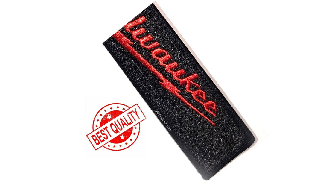 MILWAUKEE CONSTRUCTION TOOLS Keychain Highest Quality Double Sided Embroidered Fabric, exclusive product