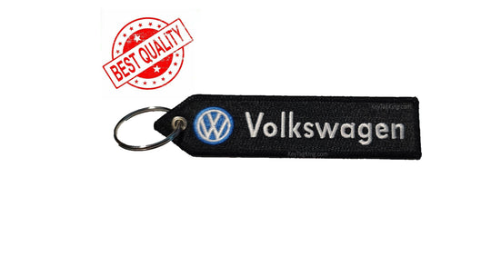 Beetle VOLKSWAGEN Passat, Touareg, Atlas, Tigan, GTI keychain Jet Tag double sided Embroidery Keychain key tag Highest Quality