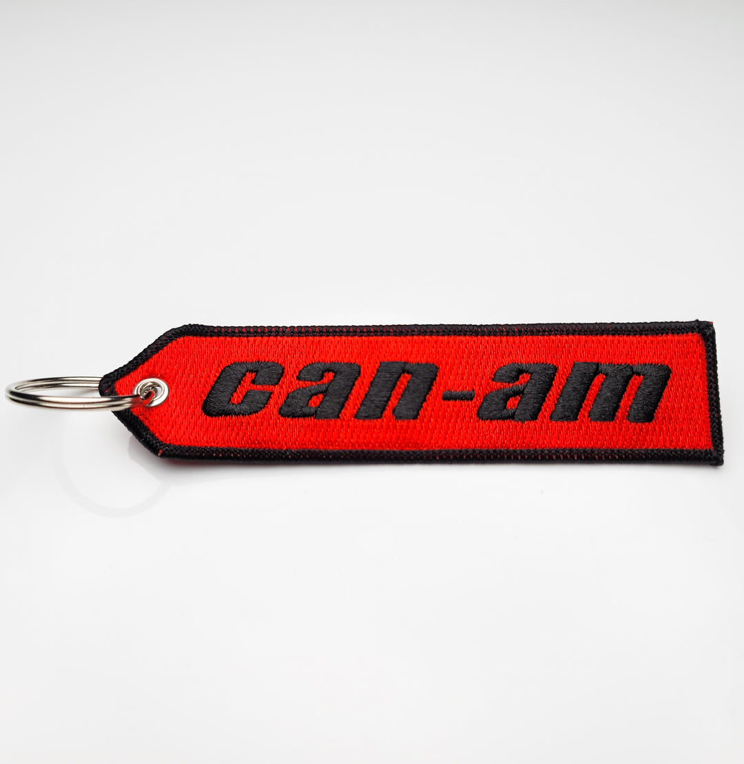 CAN-AM Off road Motorcycle ATV UTV 1 PC Keychain Highest Quality Double Sided Embroider Fabric, exclusive product USA