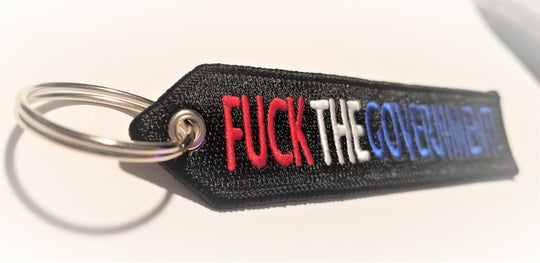 FUCK THE GOVERNMENT #FJB LGB Keychain Highest Quality Double Sided Embroider Fabric, exclusive product