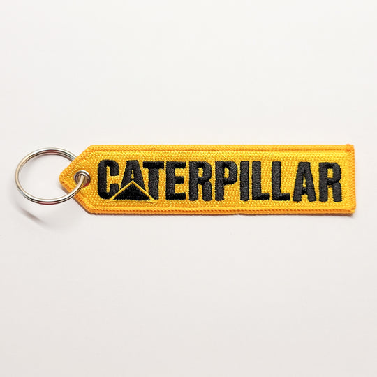 CATERPILLAR 4x4 FOB Keychain Highest Quality Double Sided Embroider Fabric, exclusive product USA
