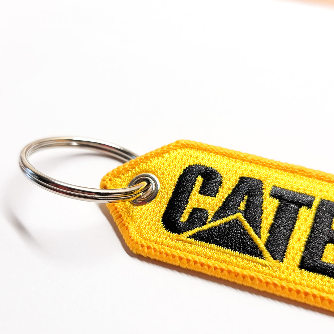 CATERPILLAR 4x4 FOB Keychain Highest Quality Double Sided Embroider Fabric, exclusive product USA