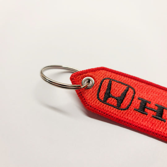HONDA Cars Keychain Highest Quality Double Sided Embroider Fabric, exclusive product. New 1PC