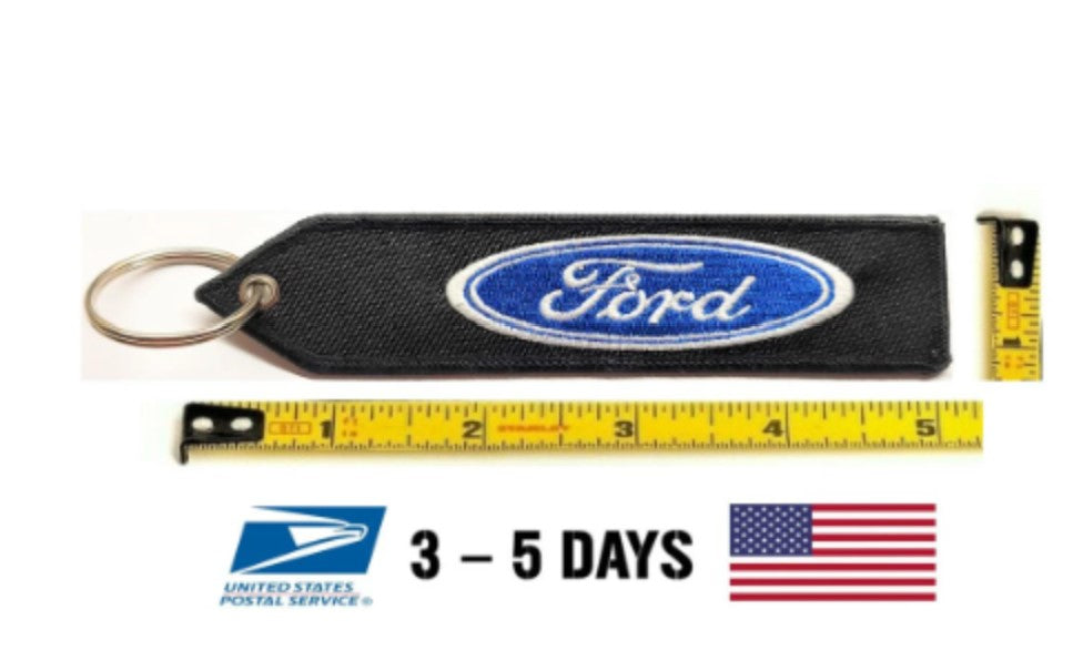 Ford Keychain Highest Quality Double Sided Embroider Fabric, exclusive product