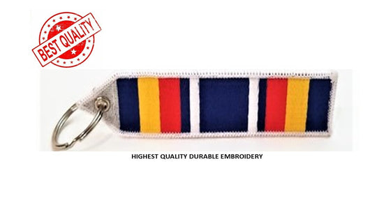 Global War on Terrorism Service Medal (GWOT) Keychain Double Sided Embroider Fabric