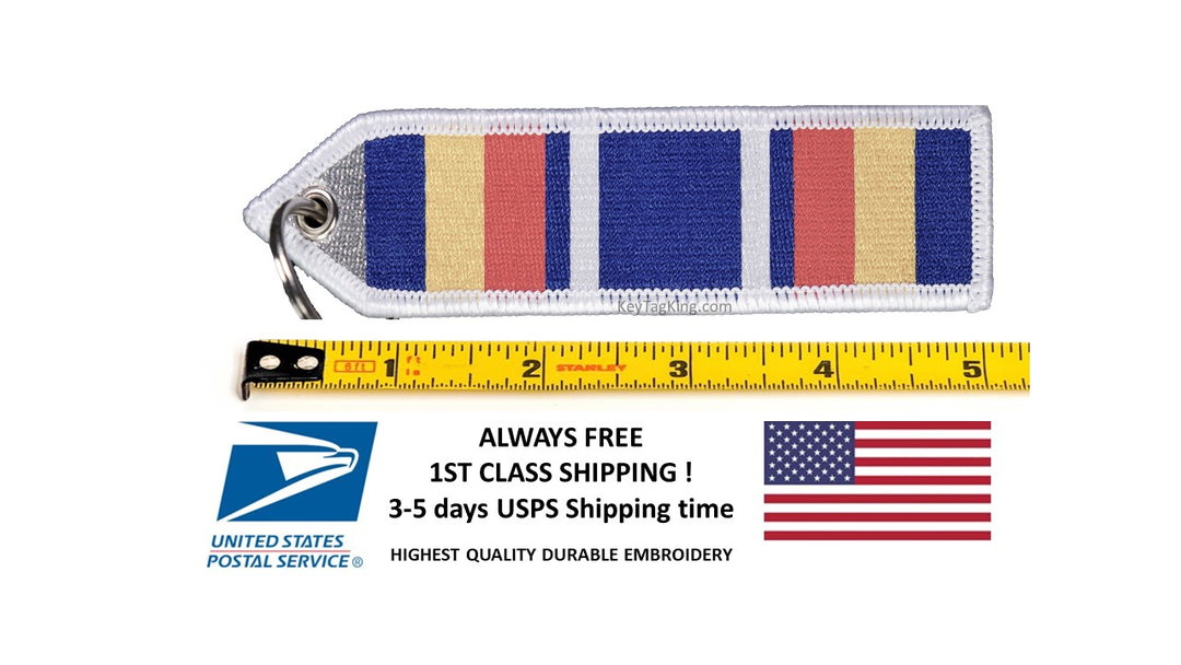Gotw Ribbon Global War on Terrorism Service Medal (GWOT) Keychain Patch Double Sid ...