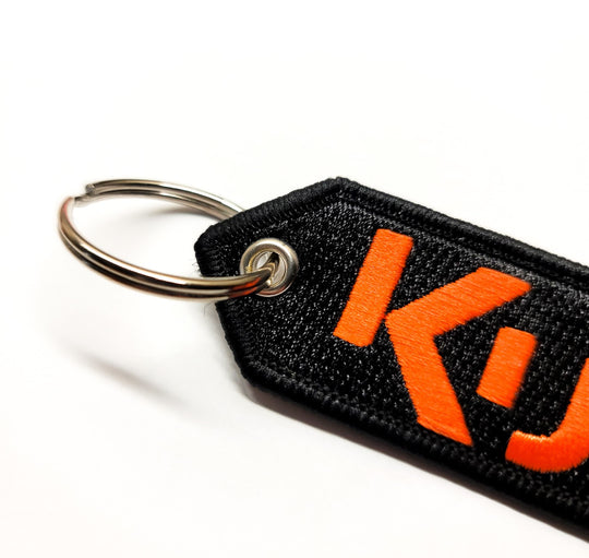 KUBOTA TRACTOR Keychain Highest Quality Double Sided Embroider Fabric, exclusive product