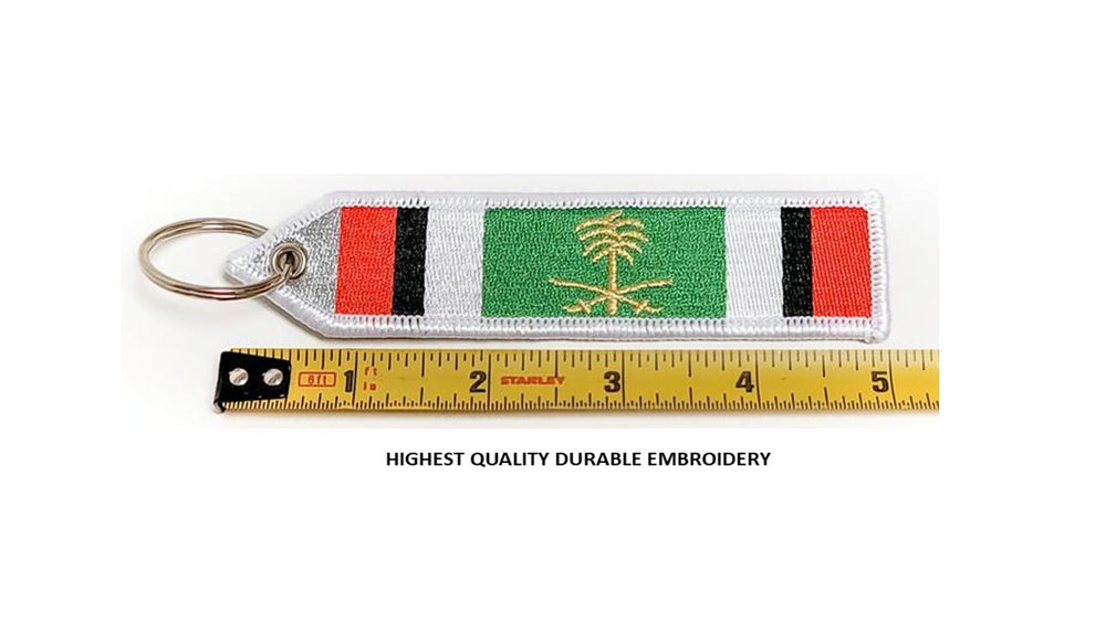 Saudi Arabian Liberation of Kuwait Campaign Ribbon Embroider Keychain