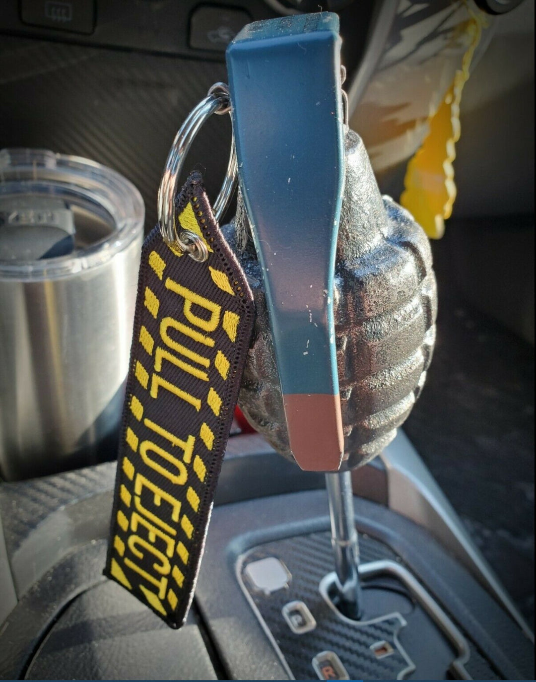 PULL TO EJECT Keychain Patch Highest Quality Double Sided Embroider Ri ...