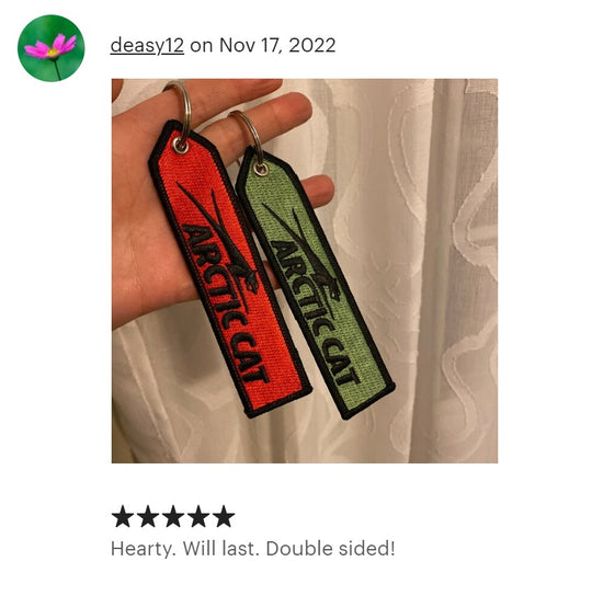 TRUMP 2024 BECAUSE FUCK YOU AGAIN! Keychain Highest Quality Double Sided Embroider Fabric, exclusive productUSA 1PC