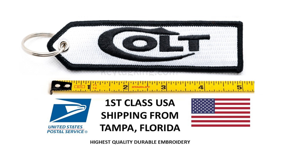 COLT Keychain Highest Quality Double Sided Embroider Fabric, exclusive product