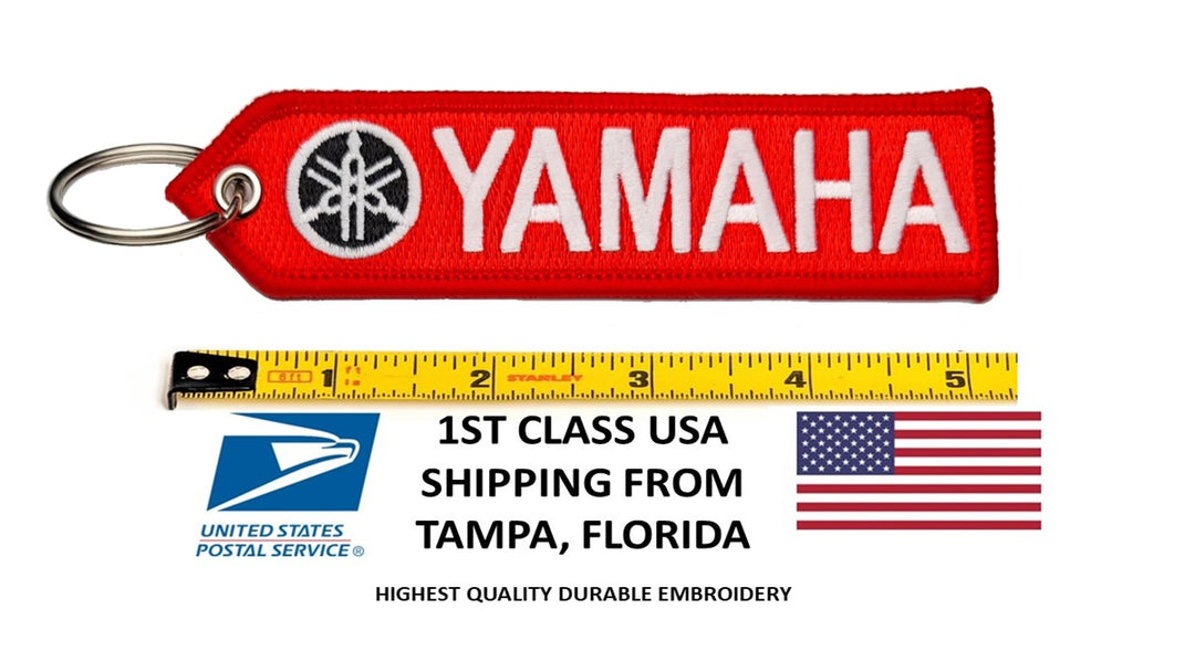 Yamaha Motorcycle 1 PC Keychain Highest Quality Double Sided Embroider Fabric, exclusive product