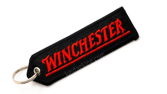WINCHESTER Keychain Highest Quality Double Sided Embroider Fabric, exclusive product