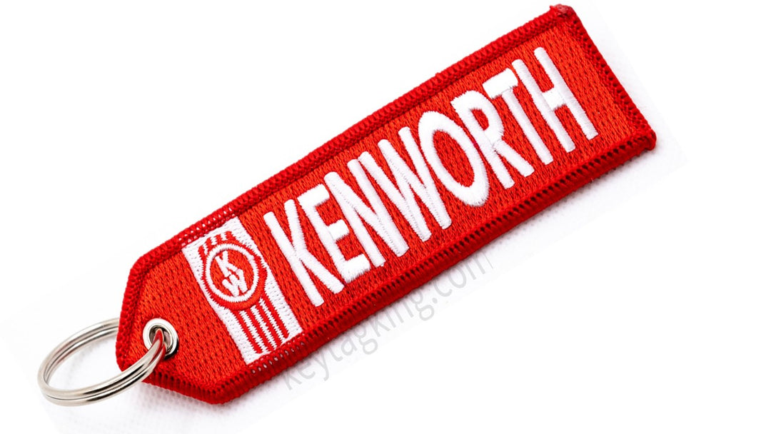 KENWORTH KWHOPPER TRUCK Keychain Highest Quality Double Sided Embroider Fabric, exclusive product