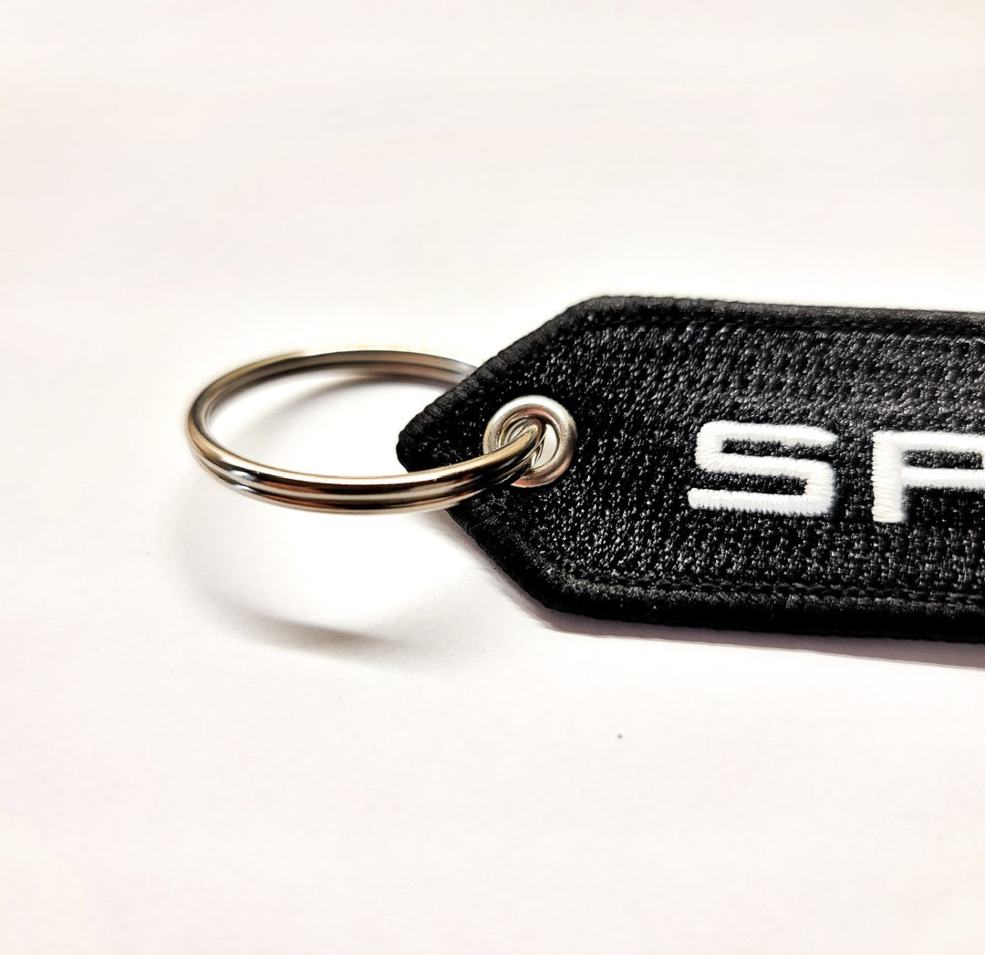 Space X Red or Black with Remove Before Launch Keychain or the new BLUE SPACE X Same on Both Sides Highest Quality Embroider Blue Space X Double Sided Embroider Fabric, exclusive product 1 PC USA